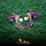 Nauratan gold-plated big studs