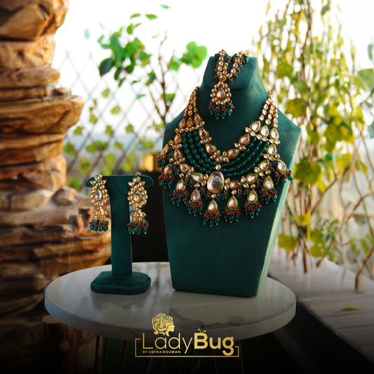 Kundan bridal Necklace and Matha Phatti Without Earrings