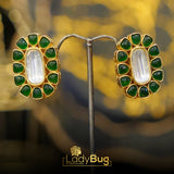Kundan Studs with Emerald Stone (LB-304)