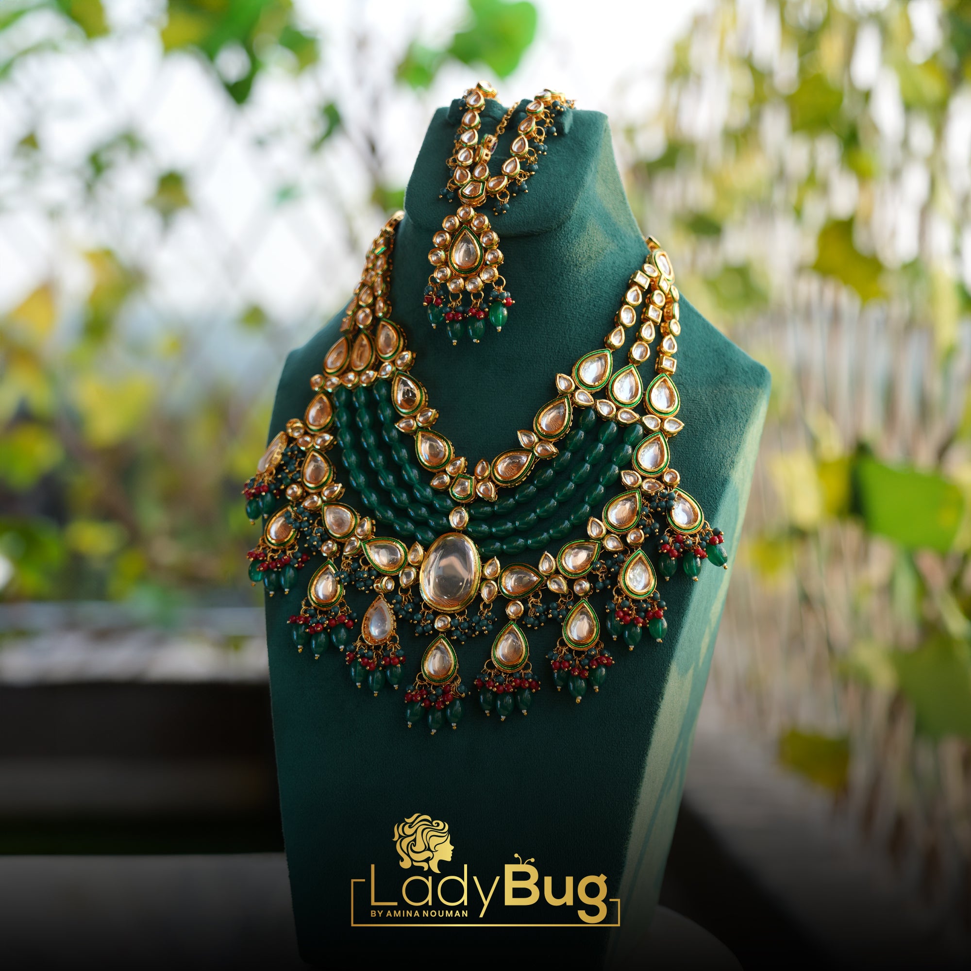 Kundan bridal Necklace and Matha Phatti Without Earrings
