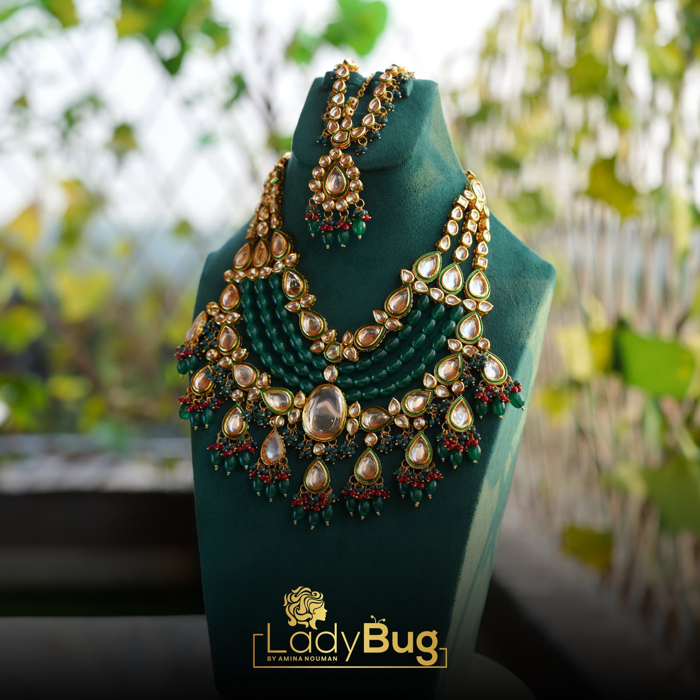 Kundan bridal Necklace and Matha Phatti Without Earrings