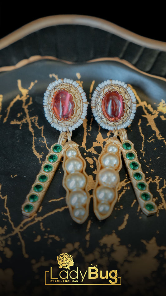 Sabya *achi Kundan Jhumkas!