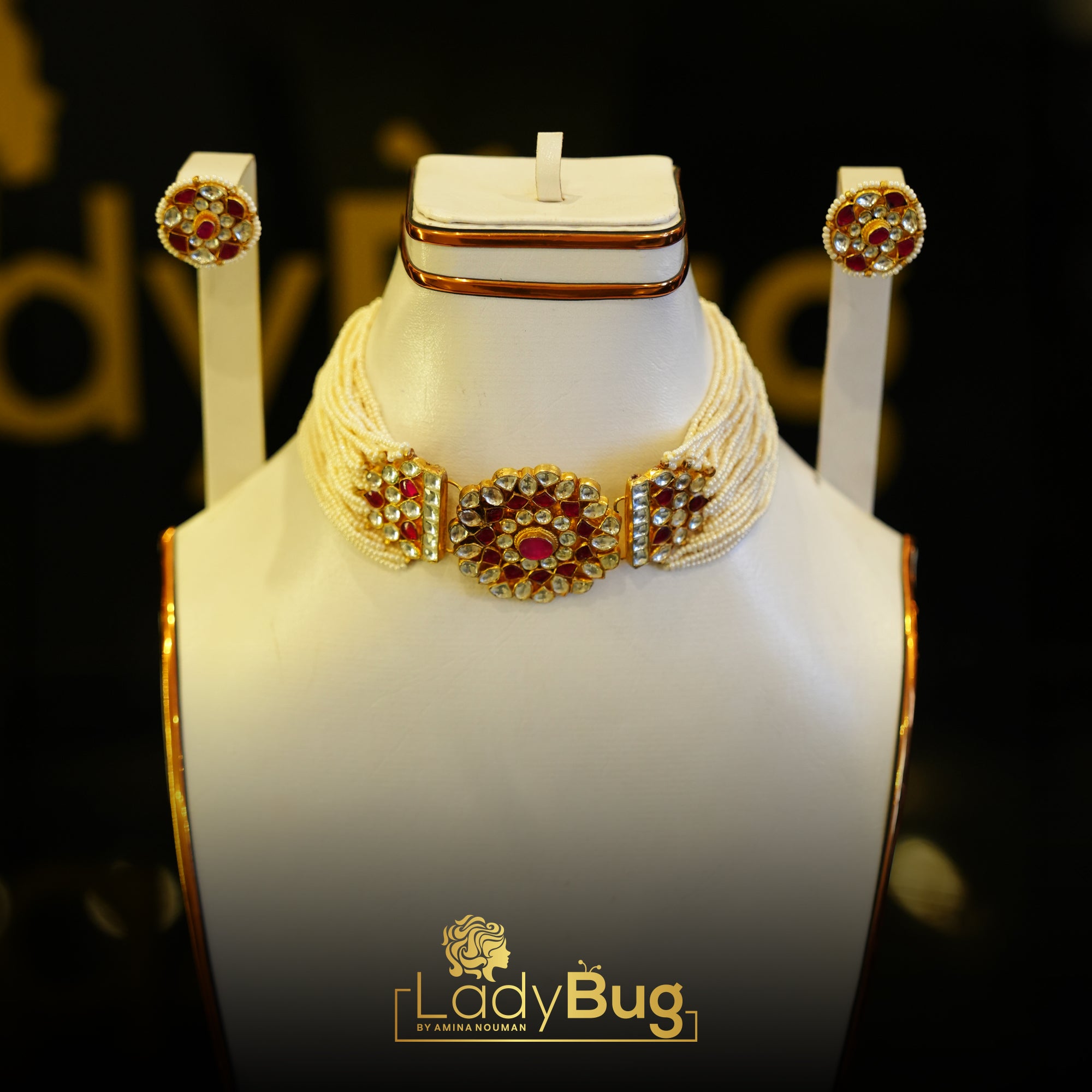 Peachi Kundan Choker Set (LB-648)