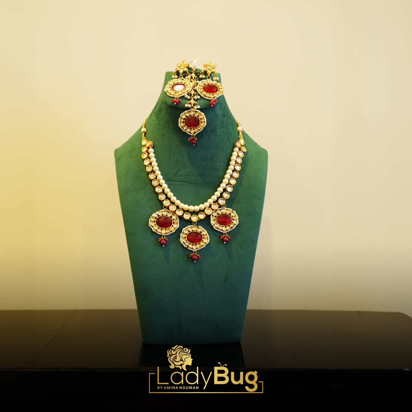 Kundan Ruby Set