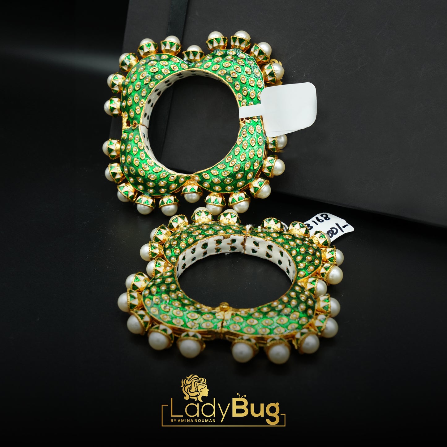 Gold-plated Meenakari Kara (Single Piece)