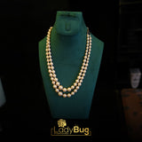 Fresh Water Pearl Mala Peachy Stone