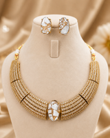 neckline stone choker set