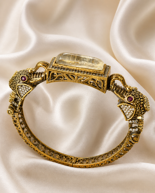 Luxury Gold Plated Elephant Kara – Kara Bangle by Ladybug