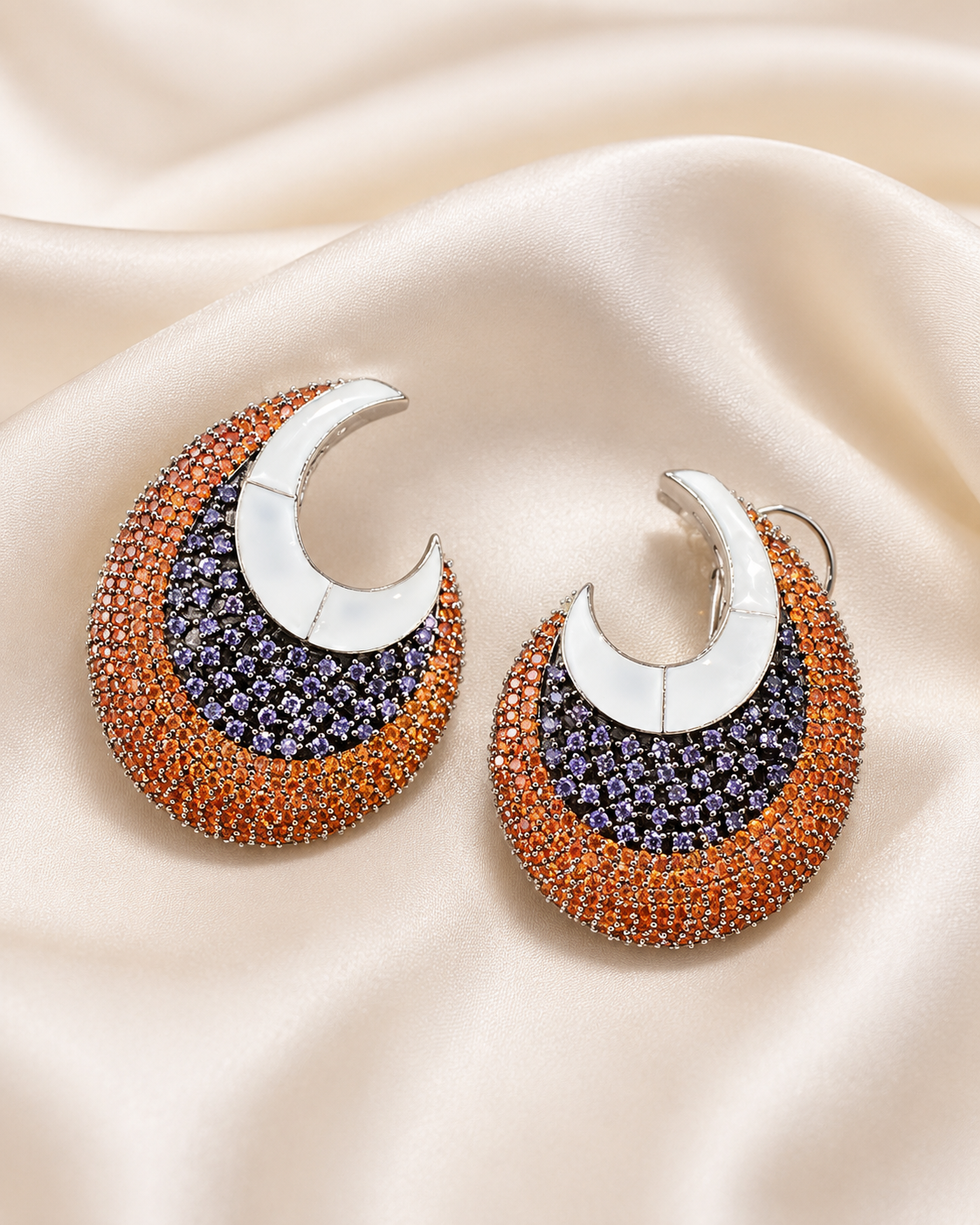 Premium Crescent Hoop Earrings – Hoop Earrings by Ladybug