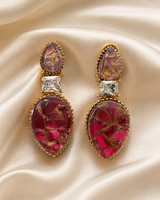 Marble Effect Gemstone Earrings for Women