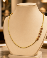 Gold-plated chains with Ruby Stones (LB-294)