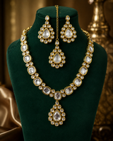 Kundan Bridal Set With Back Meena
