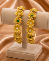 Rajwari Flower Bangles (LB-111, 158)