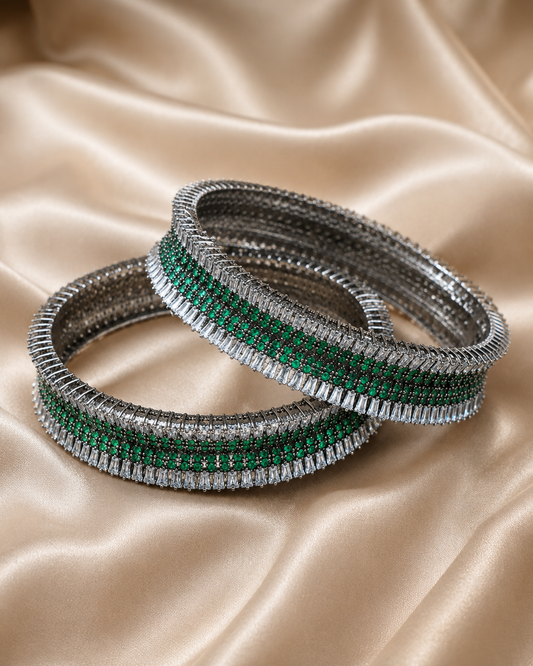 Victorian polish zircon kara – Kara Bangle by Ladybug