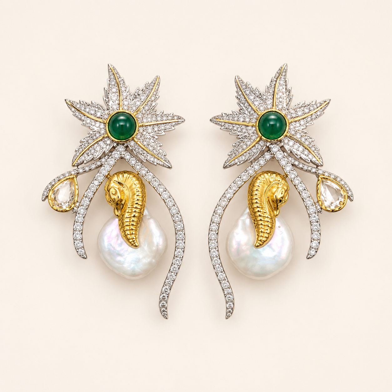Pearl Stud Earrings (Style 3) – Stud Earrings by Ladybug (Photo 2)