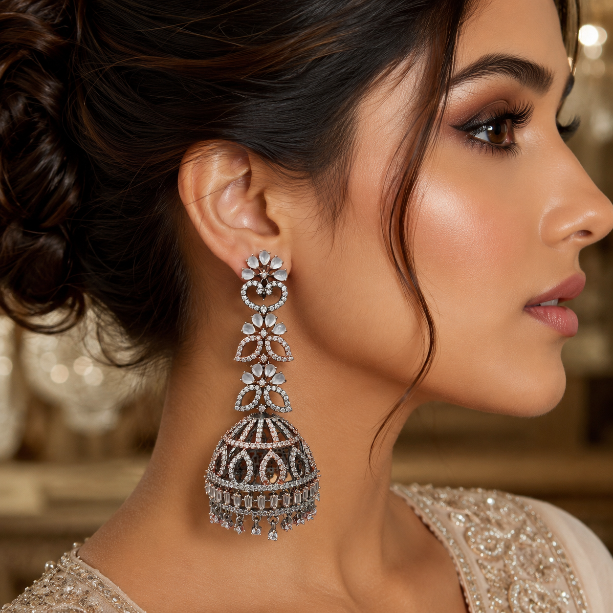 Victorian Polish Zircon Earrings