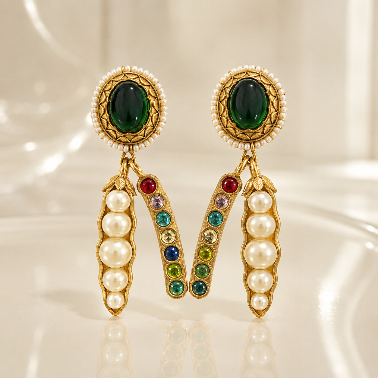 Sabya *achi Kundan Jhumkas – Jhumka Earrings by Ladybug (Photo 5)