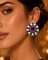 Peacock Studs with Victorian Polish 2nd color