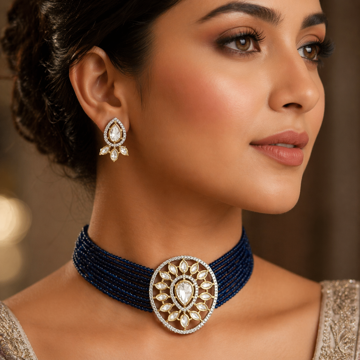 Uncut Kundan Set  LB-681