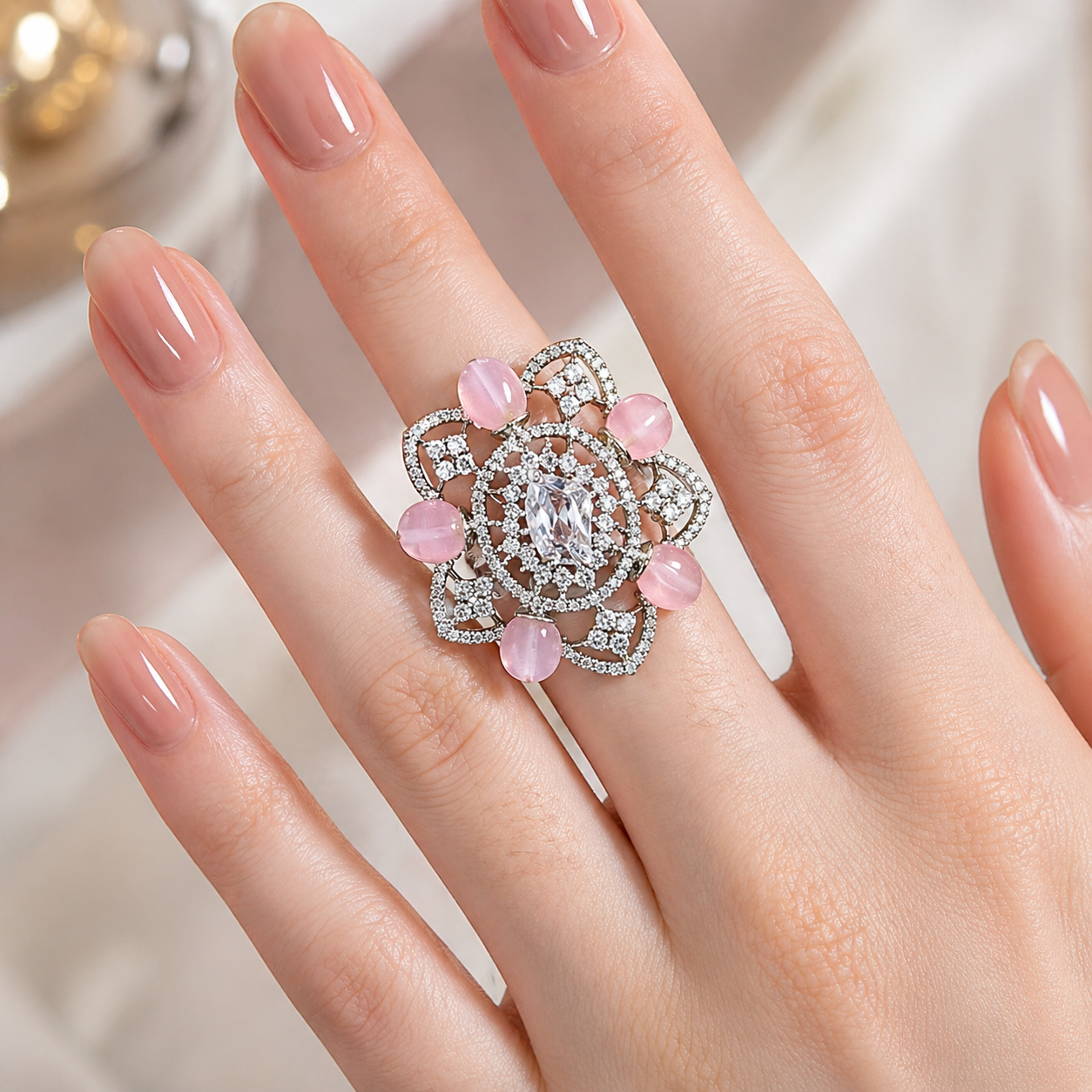 Duplet Stone Rings – Ring by Ladybug (Photo 2)