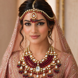 Kundan bridal Necklace and Matha Phatti Without Earrings