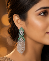 Zircon earrings
