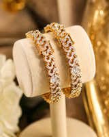 Zircon Kara Gold Plated Openable 2 Piece (2.7) (LB-134)