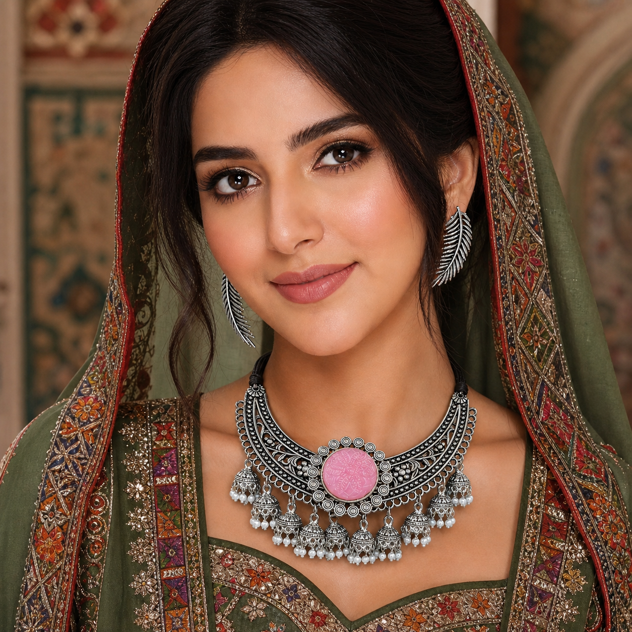 German Silver Necklace Set