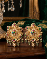 Golden Oversized Bid Studs (LB-893)