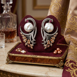 Peacock Studs Mother Pearls