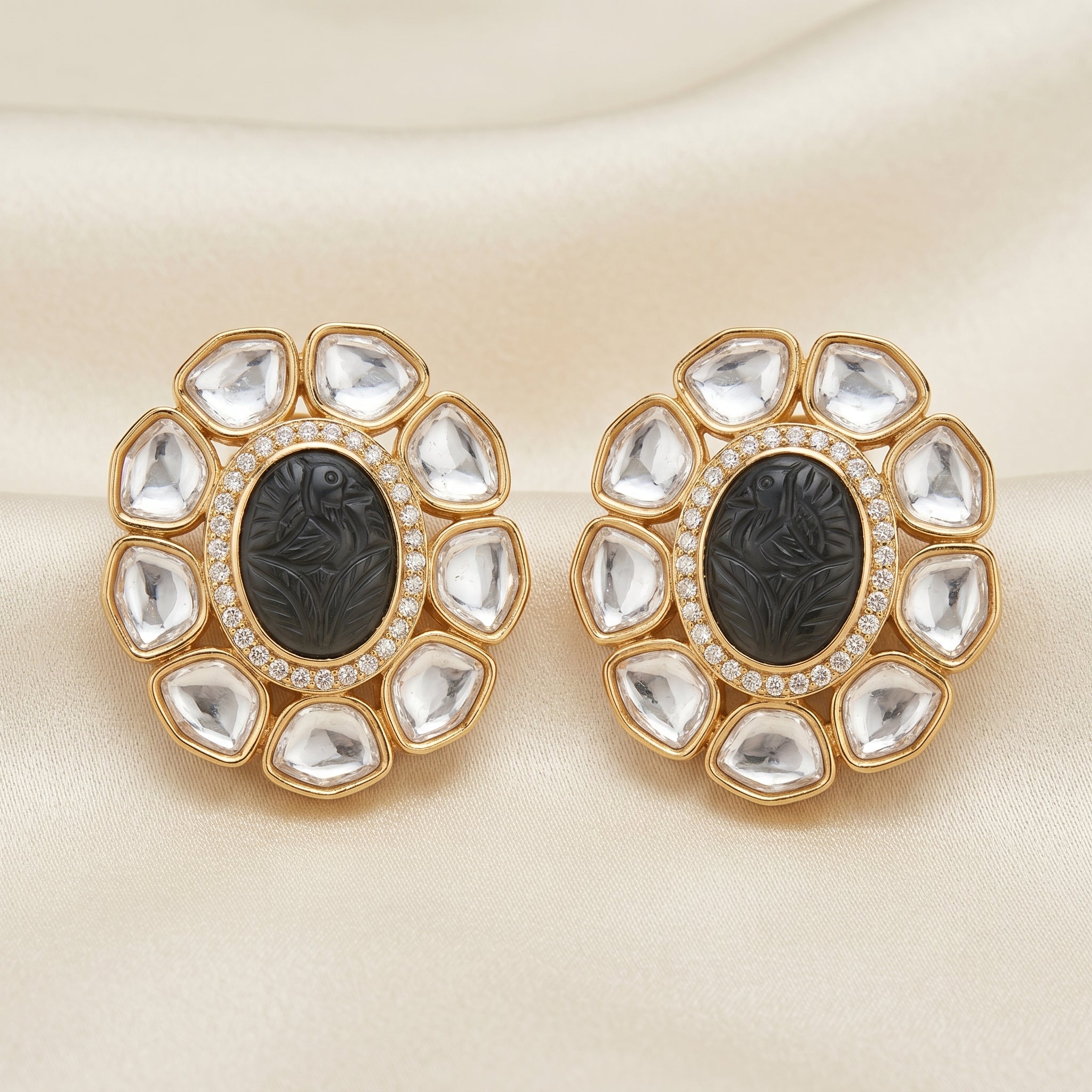Floral Statement Earrings for Women