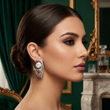 Peacock Studs Mother Pearls