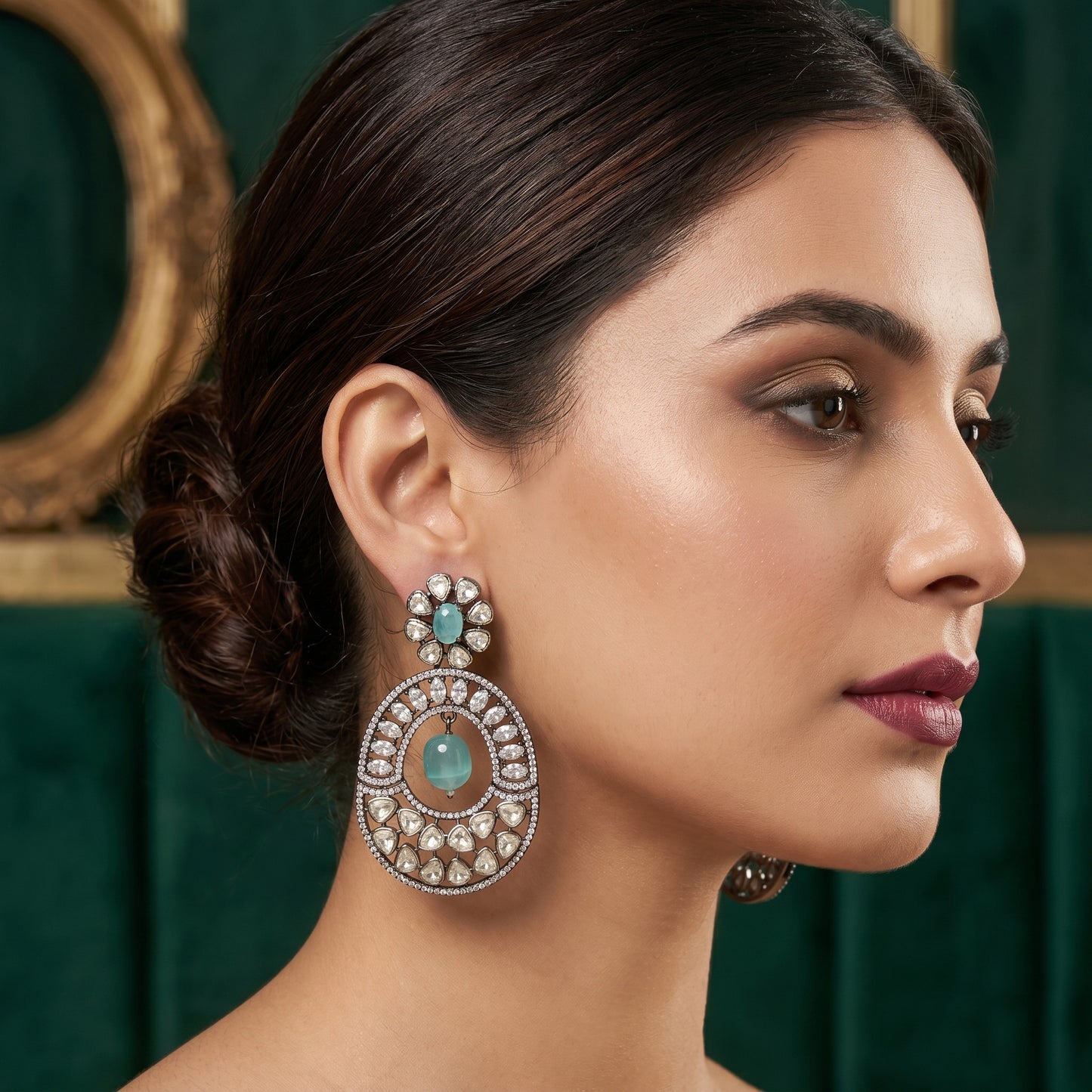 Chandbali Earrings for Women – Chandbali Earrings by Ladybug (Photo 3)
