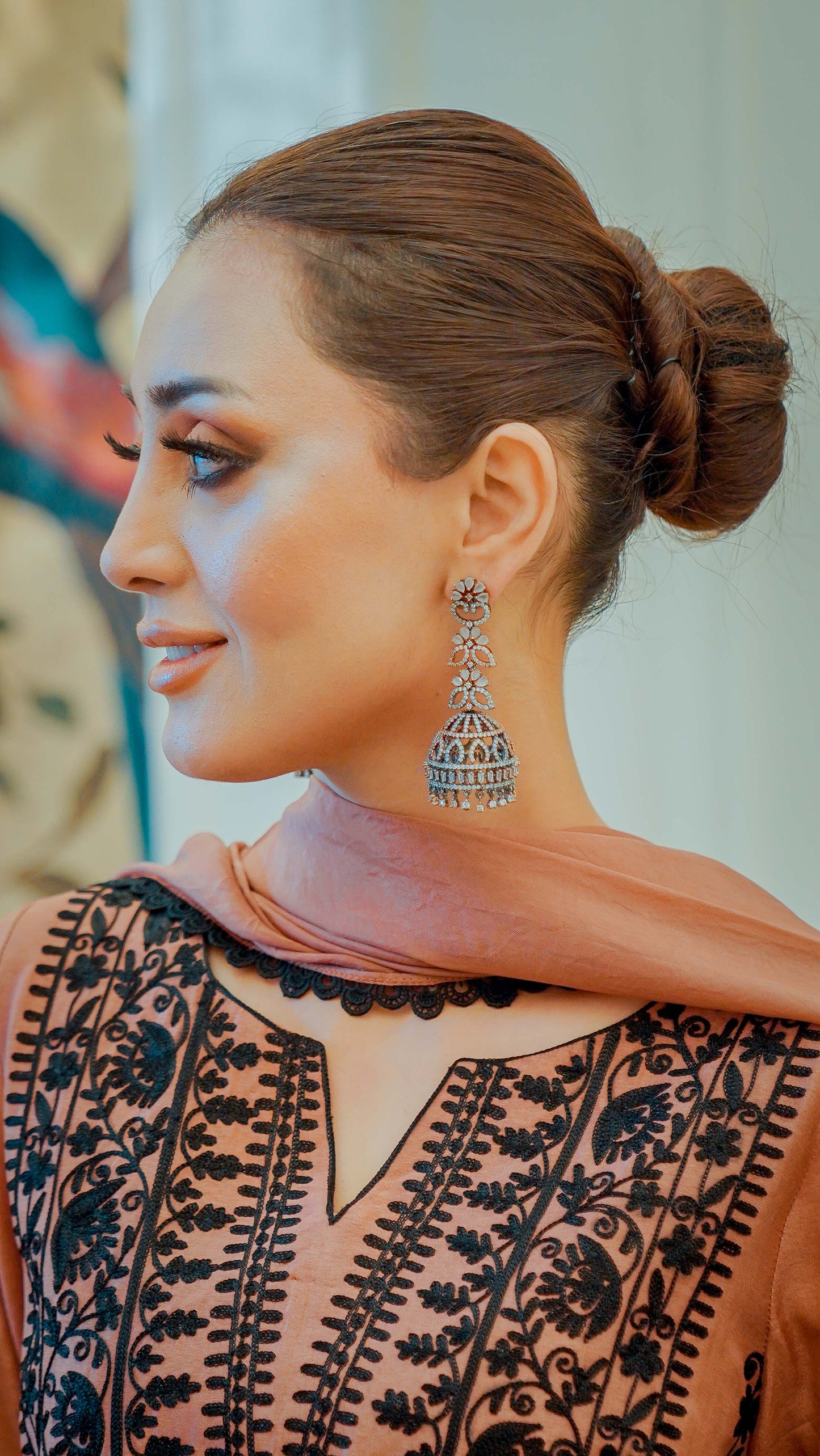Victorian Polish Zircon Earrings