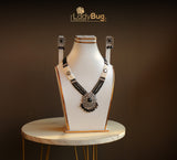 Black Kundan Mala Set
