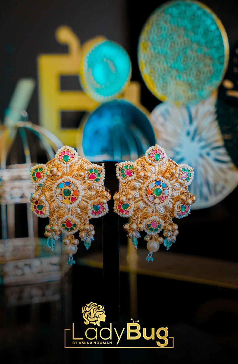 German Gold Oversized Bid Studs