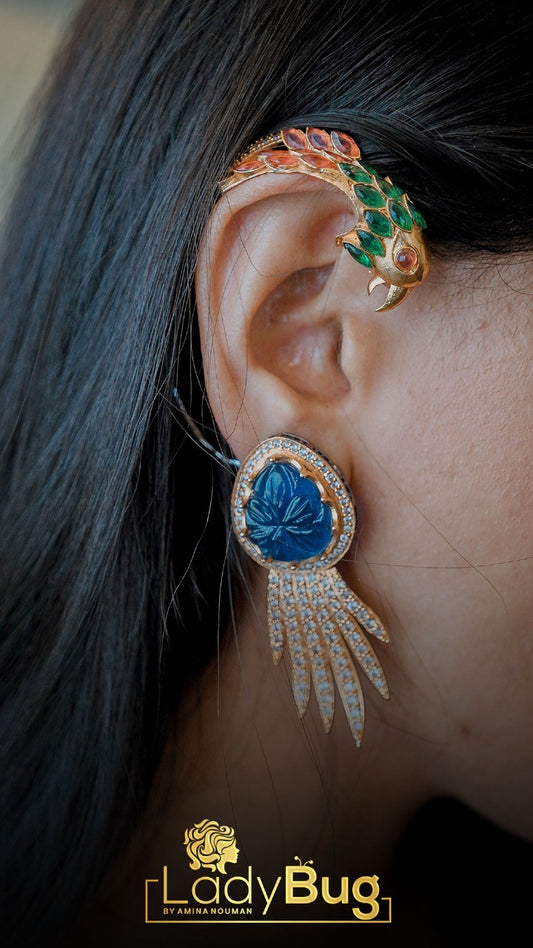 Detachable Peacock Earrings!
