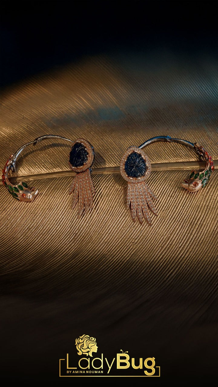 Detachable Peacock Earrings!