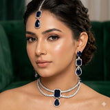 Diamond Cut AD Zircon Bridal Set