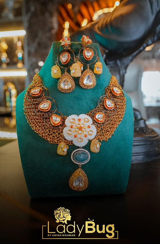 Modern Kundan Necklace Set