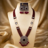 Mala Set Victorian Polish with Ruby Colour LB-556,LB-567