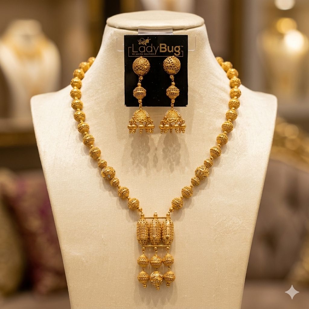 Rajwari Mala Set – Mala Necklace by Ladybug