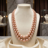 Fresh Water Pearl Mala Peachy Stone