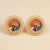 Kundan elephant studs