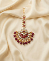 Kundan Teeka with White Stones
