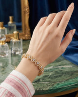 Gold-Plated, Micro Ad Zircon Bracelet (LB-883)